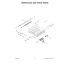 KitchenAid KDTF924PPA0 upper rack and track parts diagram