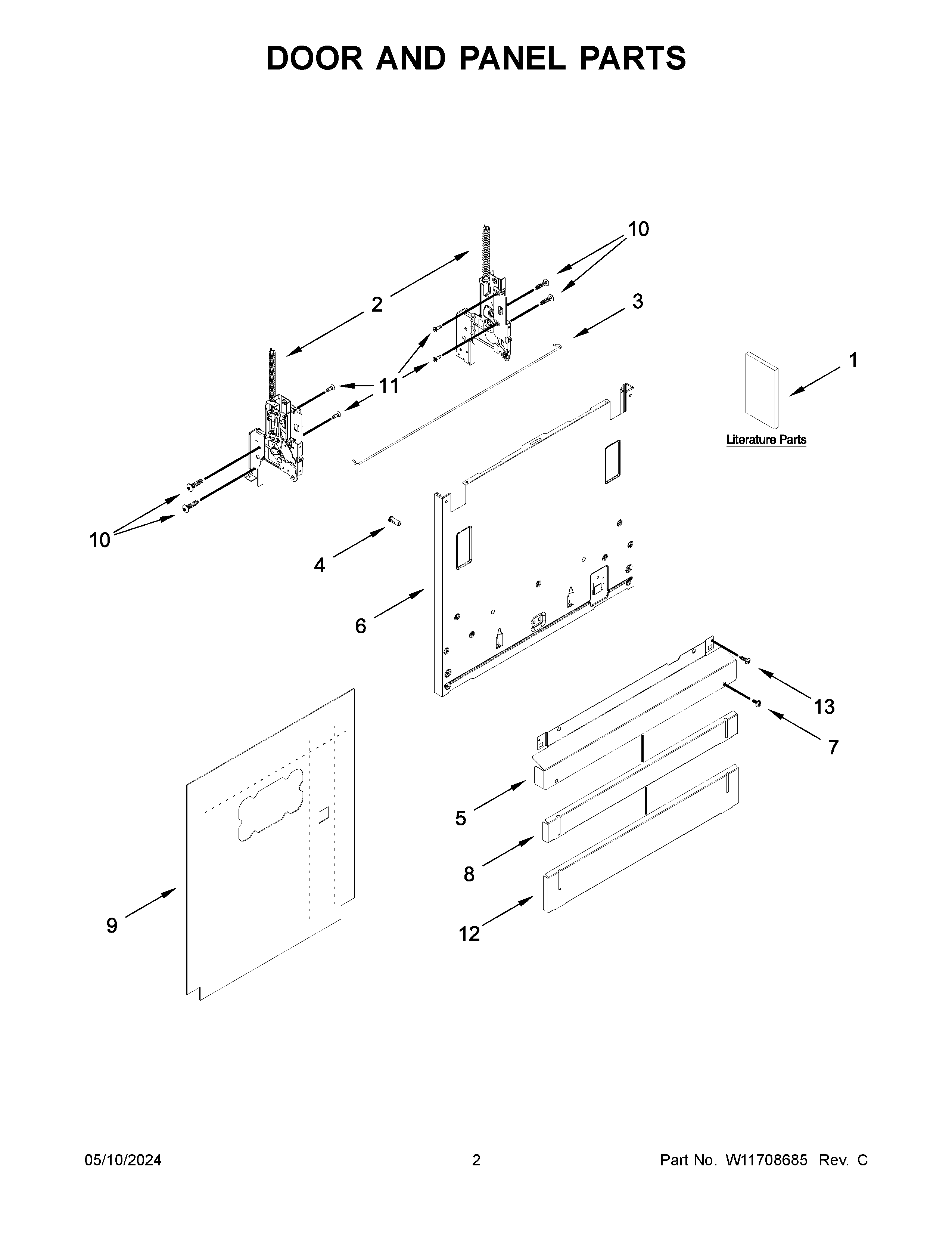 Door and panel parts