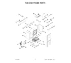 KitchenAid KDTF324PPA0 tub and frame parts diagram