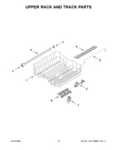 Upper rack and track parts