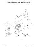 Pump, washarm and motor parts