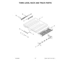 Jenn-Air JDAF5924RX0 third level rack and track parts diagram