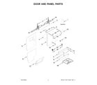 Jenn-Air JDAF5924RL0 door and panel parts diagram