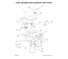 KitchenAid 5KSM125BMI5 case, gearing and planetary unit parts diagram