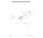 KitchenAid 5KSM125BMI5 motor and control unit parts diagram