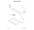 Whirlpool YWFES5030RZ0 cooktop parts diagram