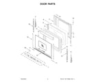 Whirlpool YWFES5030RZ0 door parts diagram