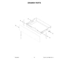 Whirlpool YWFES5030RZ0 drawer parts diagram