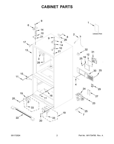 Cabinet parts