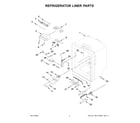 KitchenAid KRFF305ESS09 refrigerator liner parts diagram