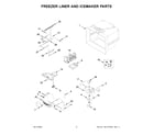 KitchenAid KRFF305ESS09 freezer liner and icemaker parts diagram