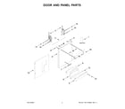 KitchenAid KDTM604KBS3 door and panel parts diagram