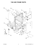 Tub and frame parts