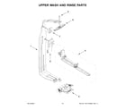 KitchenAid KDTM604KBS3 upper wash and rinse parts diagram