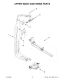 Upper wash and rinse parts