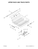Upper rack and track parts