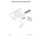 KitchenAid KDTM604KBS3 third level rack and track parts diagram