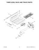 Third level rack and track parts