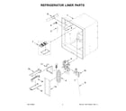 Whirlpool WRF555SDHW10 refrigerator liner parts diagram