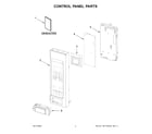 Maytag YMMV4207JW01 control panel parts diagram