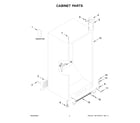 Whirlpool WZF34X16DW10 cabinet parts diagram