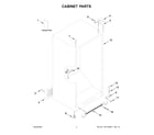 Whirlpool WZF56R16DW10 cabinet parts diagram