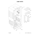 Amana AZF33X16DW10 liner parts diagram