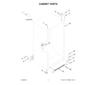 Whirlpool WZF57R16FW10 cabinet parts diagram