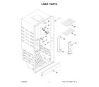 Whirlpool WZF57R16FW10 liner parts diagram