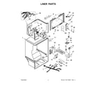 Whirlpool WRT541SZDW03 liner parts diagram