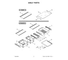 Whirlpool WRT541SZDW03 shelf parts diagram