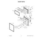 Whirlpool WRT541SZDW03 door parts diagram