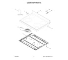 Amana YAER6303MFW6 cooktop parts diagram