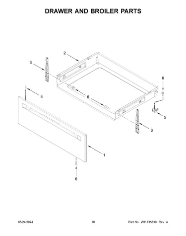 Drawer and broiler parts