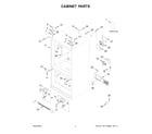 Maytag MRFF5033PZ02 cabinet parts diagram