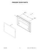 Freezer door parts