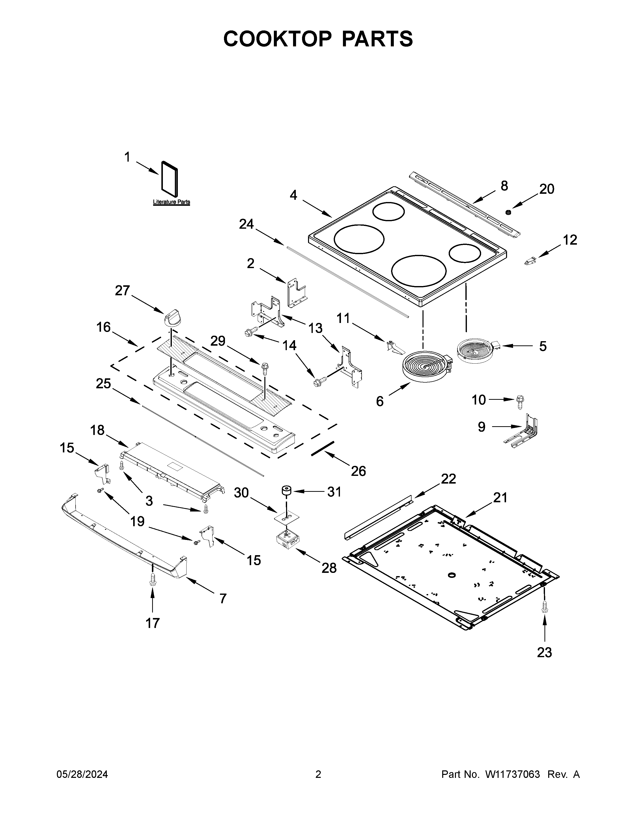 COOKTOP PARTS