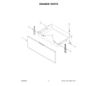 Whirlpool YWEE515S0LS3 drawer parts diagram