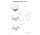 Whirlpool WRS325SDHB10 refrigerator shelf parts diagram