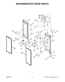 Refrigerator door parts