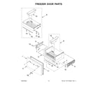 KitchenAid KRFF577KPS03 freezer door parts diagram