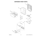 KitchenAid KRFF577KPS03 dispenser front parts diagram