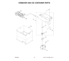 KitchenAid KRFF577KPS03 icemaker and ice container parts diagram