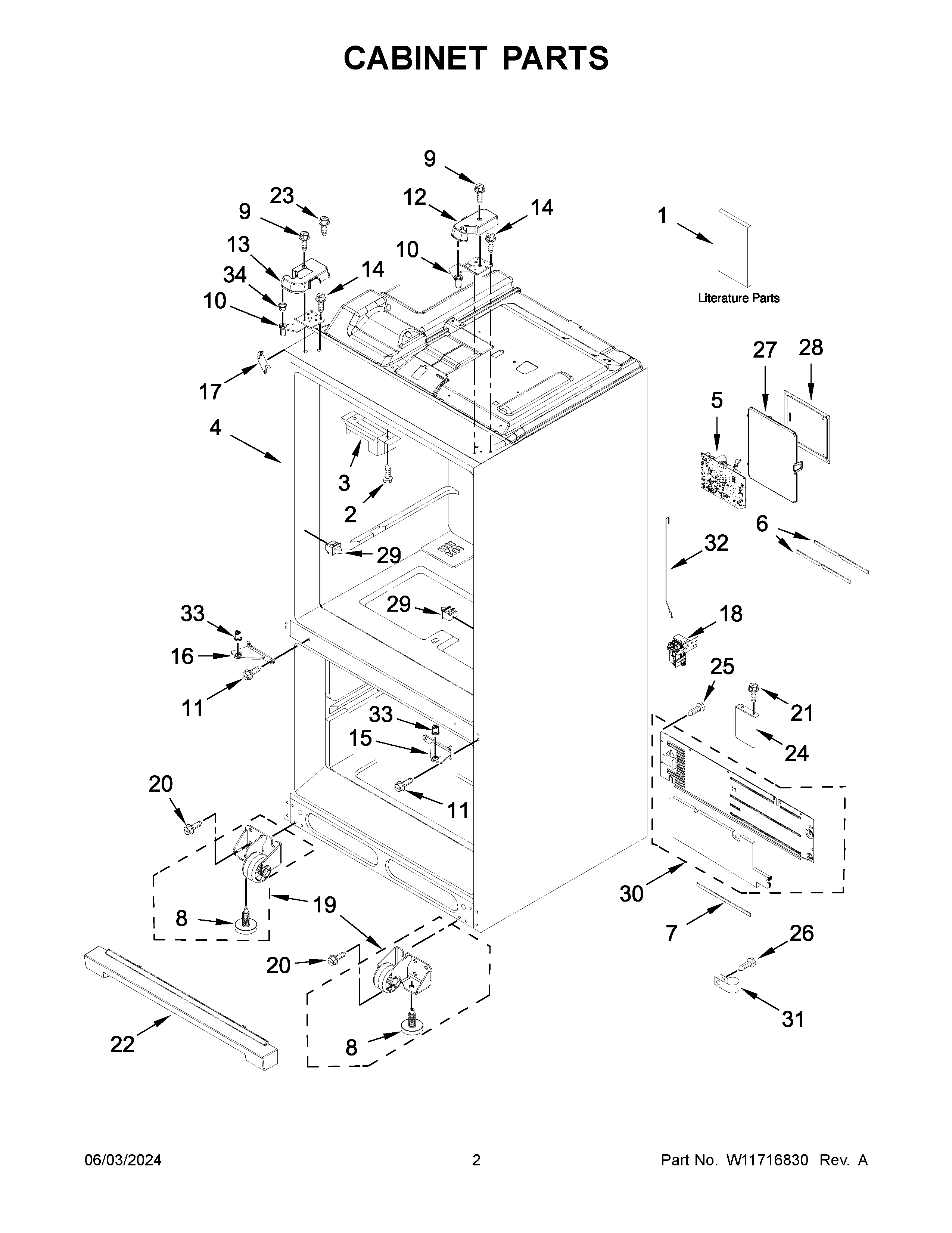 CABINET PARTS