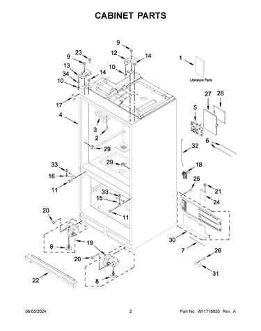 Cabinet parts