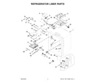 Whirlpool WRF757SDHZ05 refrigerator liner parts diagram