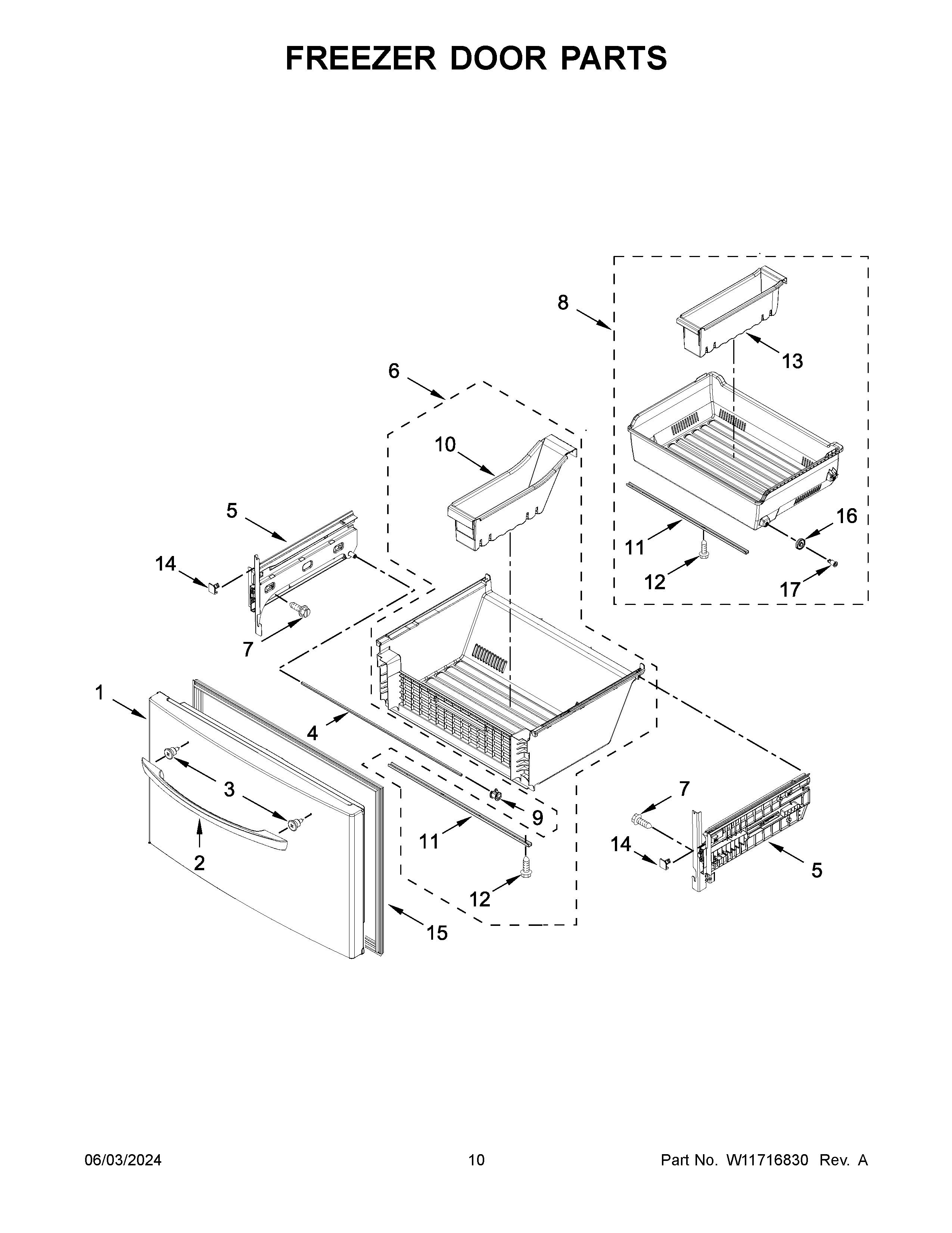 FREEZER DOOR PARTS