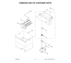 Whirlpool WRF757SDHZ05 icemaker and ice container parts diagram