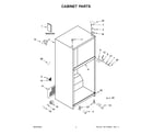 Whirlpool WRT148FZDM07 cabinet parts diagram