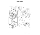 Whirlpool WRT148FZDM07 liner parts diagram